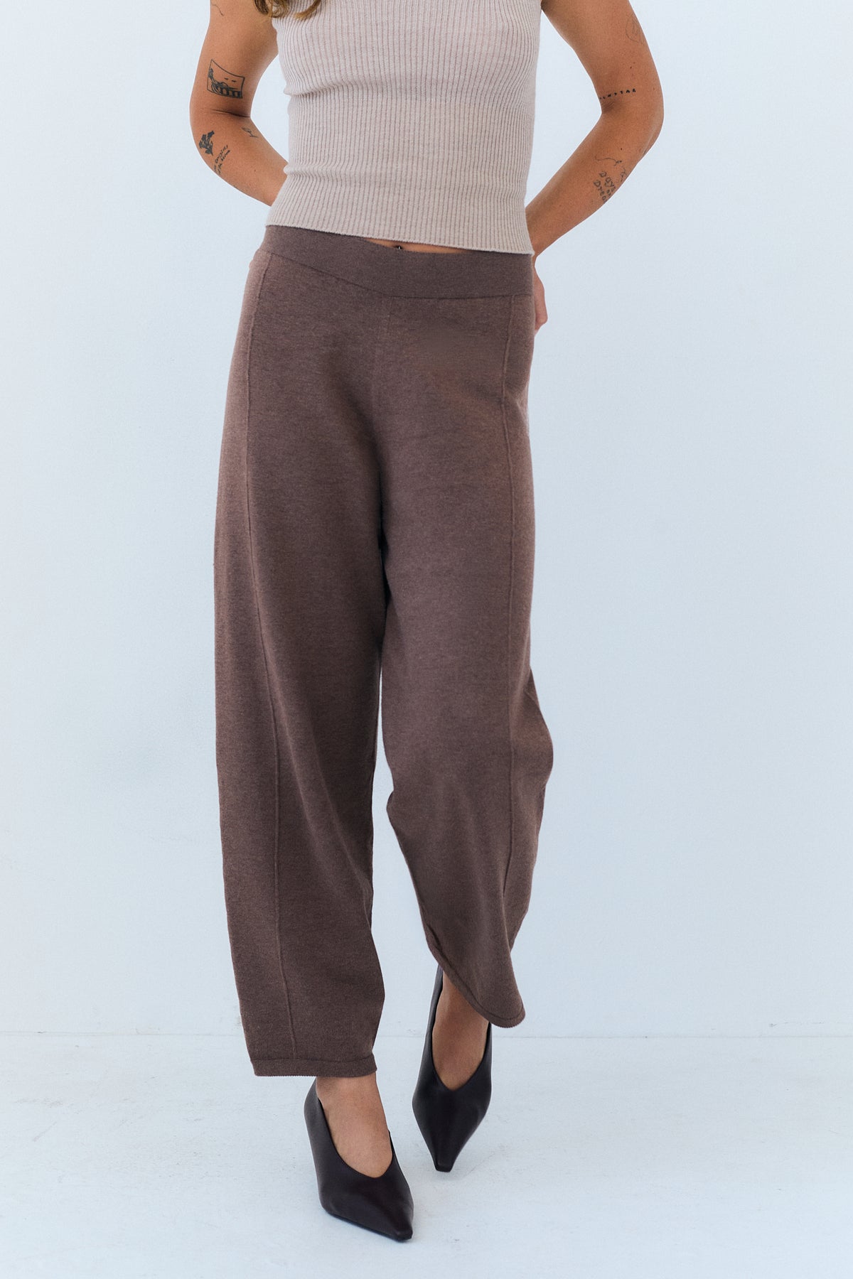 The Knit Barrel Pant